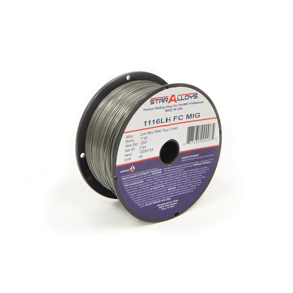 Star Alloys 0.30 Inch 1116Lh Low Hydrogen Flux Cored Mig Wire - 2 Lb