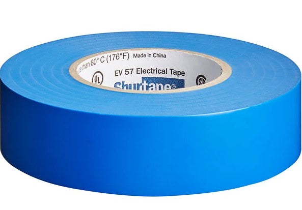 Professional Grade Vinyl Electrical Tape - Blue - 3/4 x 60'