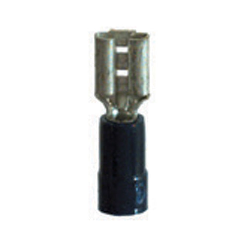 16-14 Gauge Female Push On Connector 3/16" Tab PVC Insulated Blue