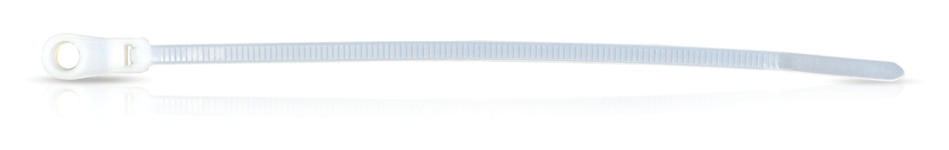 8 Inch 50 Lb Screw Mount Wire Tie - White