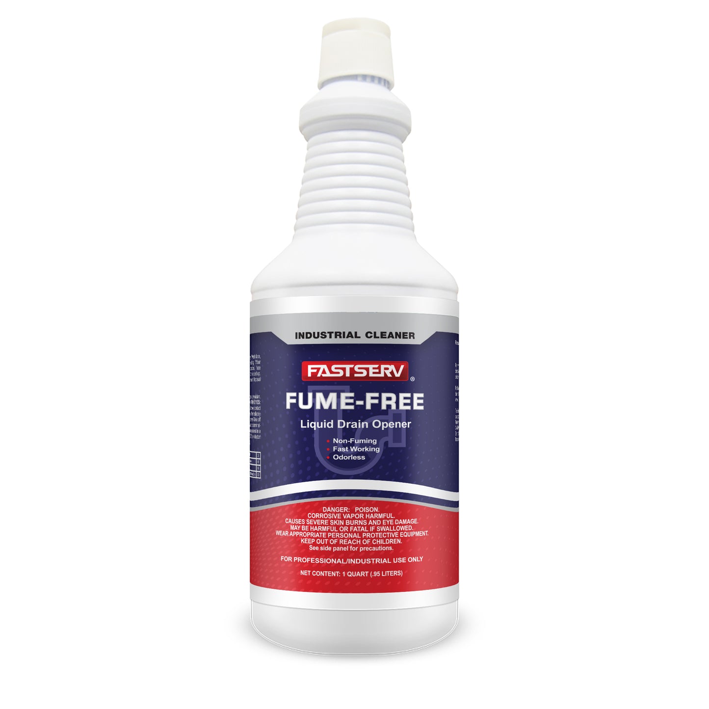 ISI Poly Fume Free Liquid Drain Opener - 1 Qt Bottle