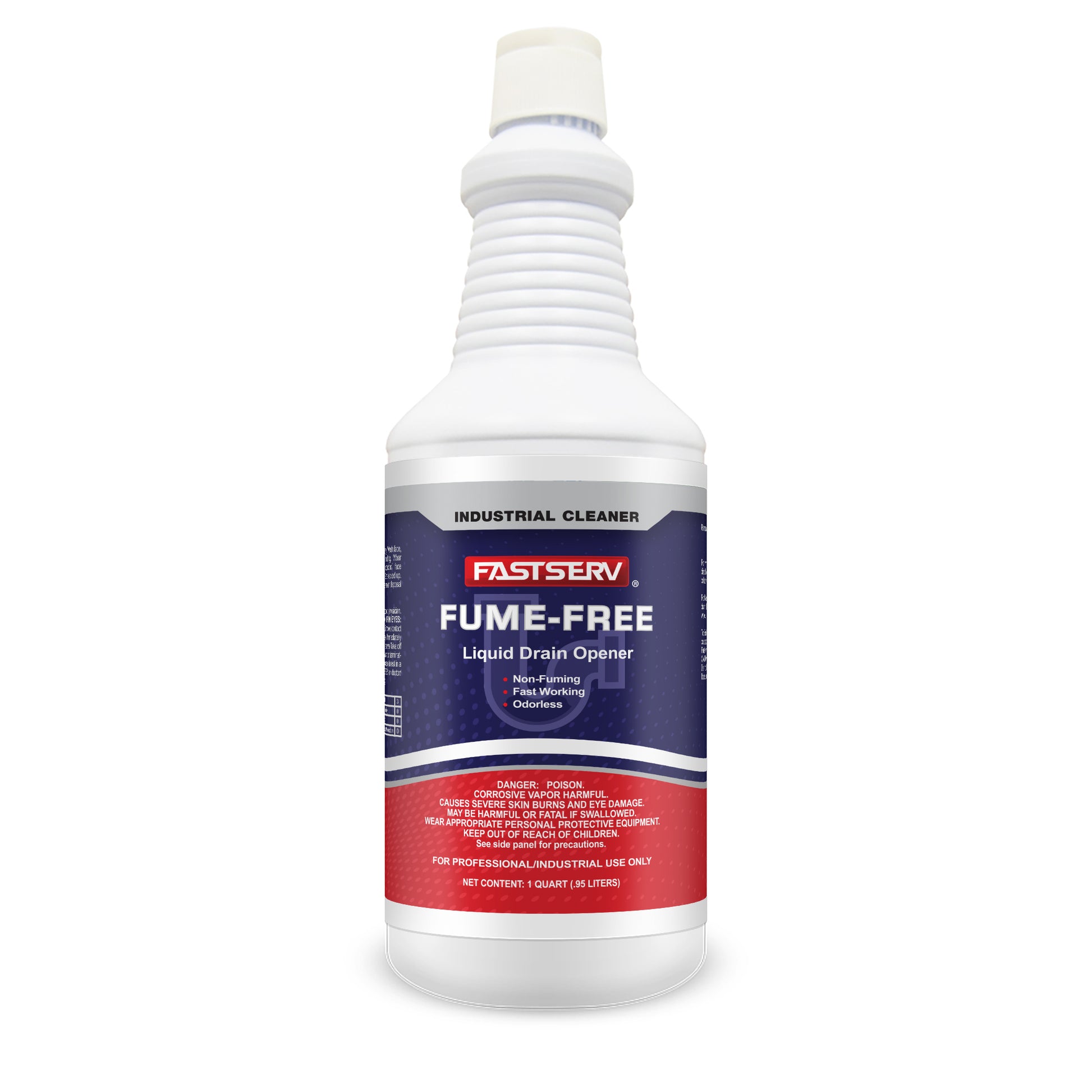 ISI Poly Fume Free Liquid Drain Opener - 1 Qt Bottle
