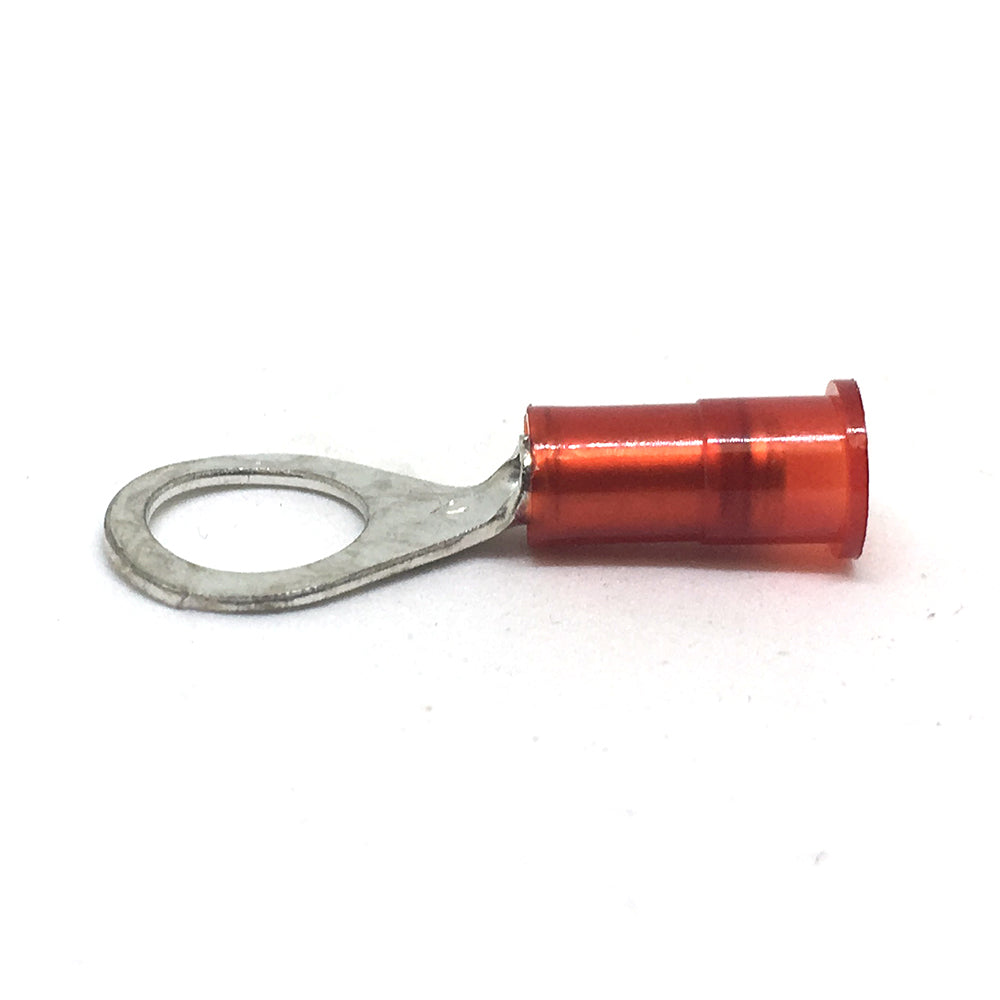 22-18 Gauge Nylon Insulated Ring Terminal Red 5/16 Inch Stud