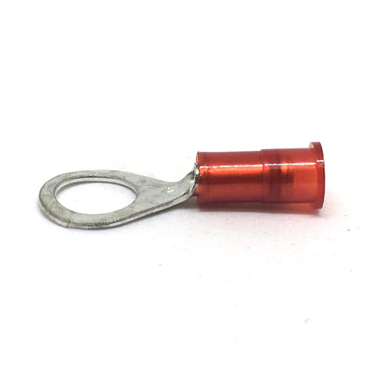 22-18 Gauge Nylon Insulated Ring Terminal Red 5/16 Inch Stud