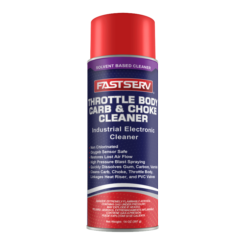 FastServ Throttle Body Carb & Choke Solvent Based Electronic Cleaner - 15.5 oz Net Wt.