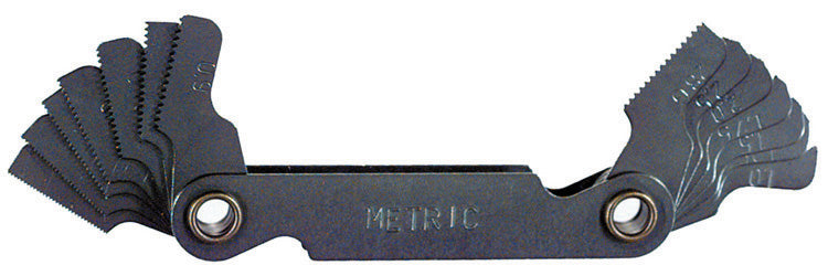 M0.5 To M1.75 Metric Thread Pitch Gauge