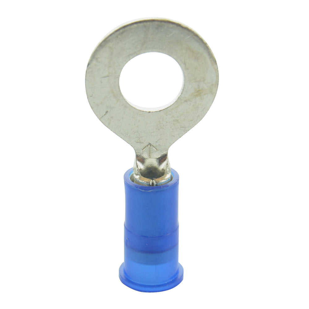 16-14 Gauge Ring Terminal #9 To #10 Stud Ultra-Tuff Nylon Insulated Blue