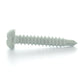#8 x 1 Inch Painted Self-Drilling Pan Head Square Drive Screws - White