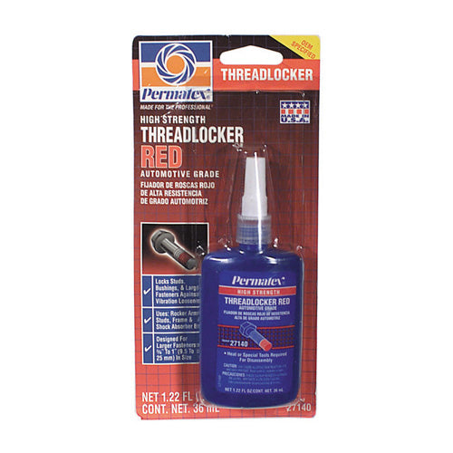 Permatex 271 High Strength Threadlocker Red - 36 Ml