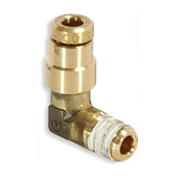 5/32 Tube X 1/16 2 Inch Brass 90 Degree Male Elbow Push On D.O.T. Air Brake Connector