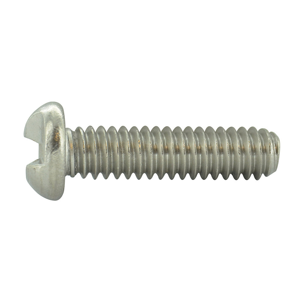 #5/16-18 x 2 Inch Stainless Steel One-Way Round Head Machine Screw