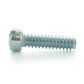 #10-32 x 1/2 Inch Fine Zinc Plated Steel Slotted Drive Fillister Head Machine Screw