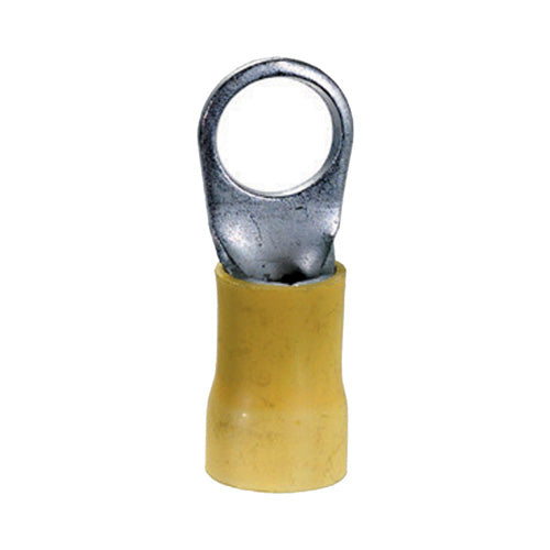 8 Gauge Terminal 1/2" Stud PVC Insulated Yellow