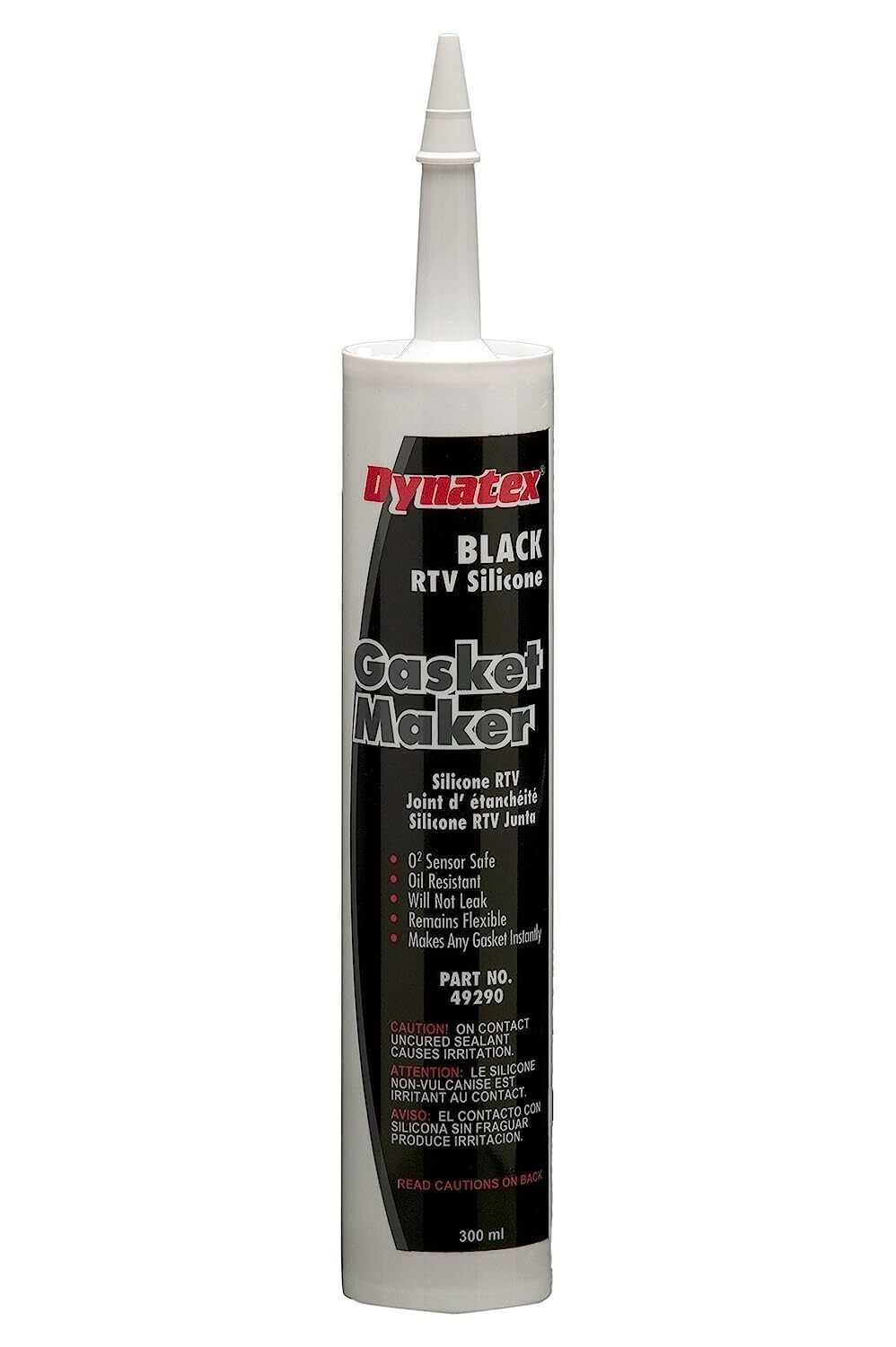 Dynatex Black RTV Silicone Gasket Maker - 300Ml
