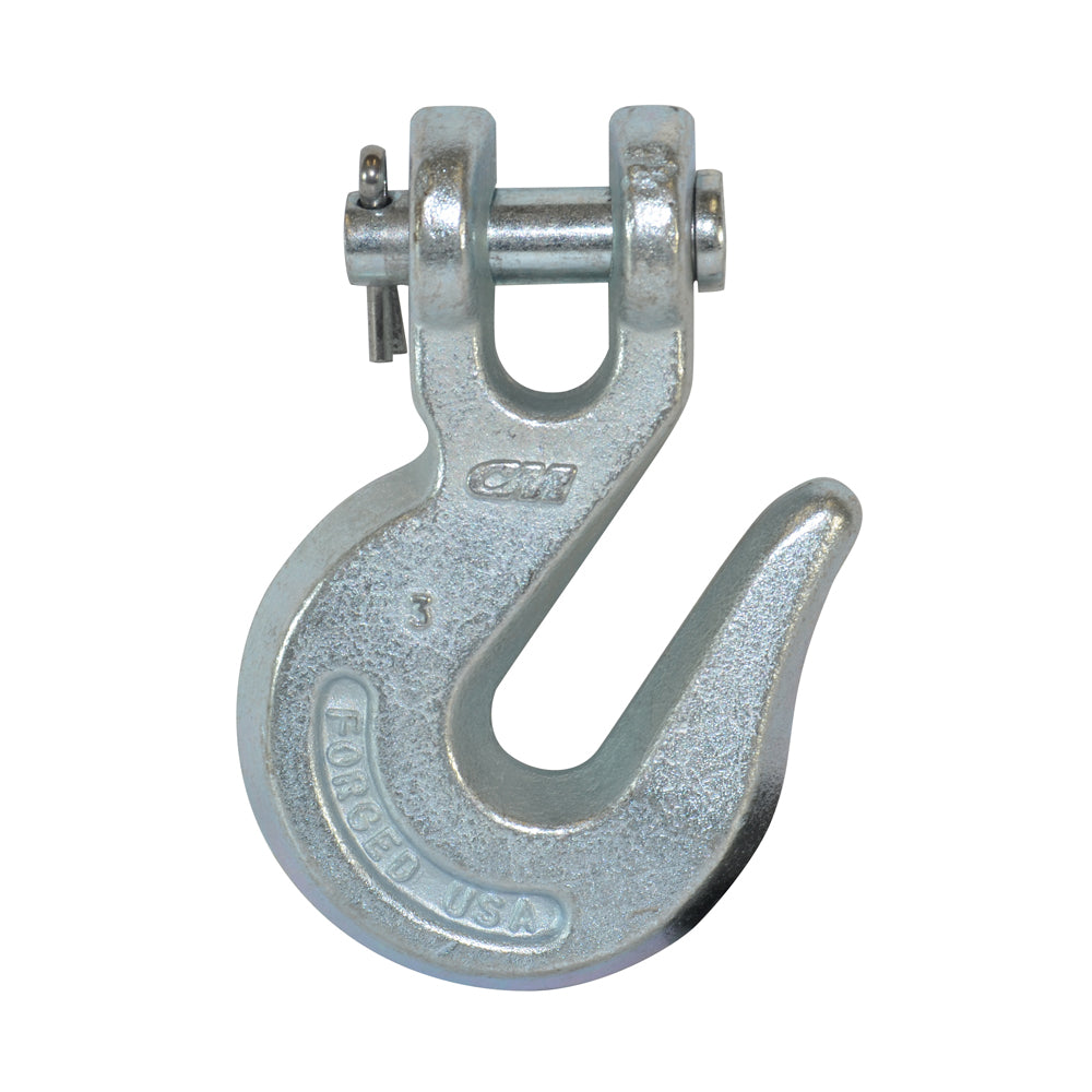1/2 Inch X 5.43 Inch Zinc Plated Forged Steel G43 Clevis Grab Hook