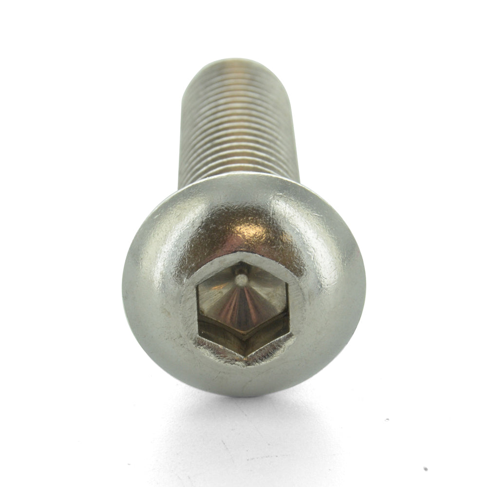 5/16-24 x 3/4 Inch Fine Plain 18-8 (A2) Stainless Steel Button Head Socket Cap Screw
