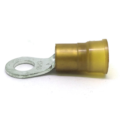 4 Gauge Nylon Insulated Ring Terminal Yellow 5/16 Inch Stud