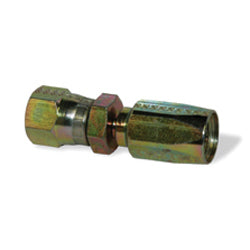 5/16 Inch X 3/8 Inch JIC 37 Degree Female Swivel Yellow Zinc 213 N Series Weatherhead Field Attachable Coupling