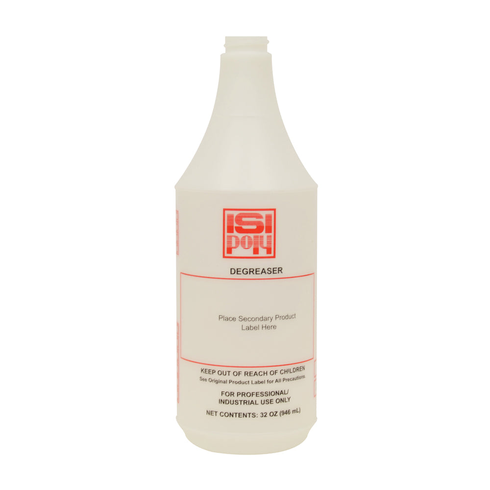 Fastserv Degreaser Bottle - White Bottle W/ Red Lettering - 32Oz