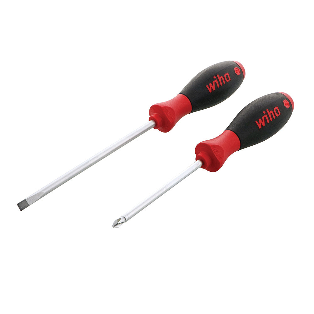 2 Piece Softfinish Slotted And Phillips Screwdriver Set