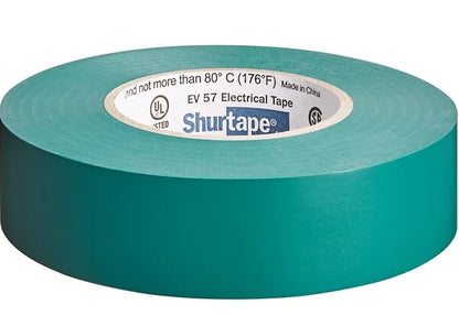 Professional Grade Vinyl Electrical Tape - Green - 3/4 x 60'