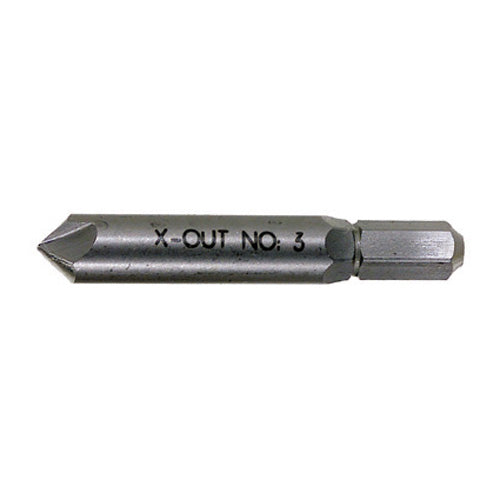 3/8 Inch Drill Tool Steel #3 Quick Connect X-Out Damaged Screw Extractor