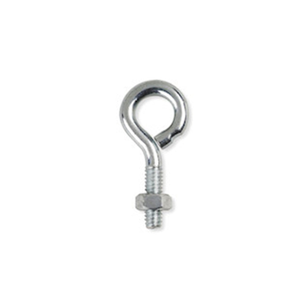 3/8-16 x 1 Inch Zinc Plated 1010 Carbon Steel Turned Eye Bolt With Nut