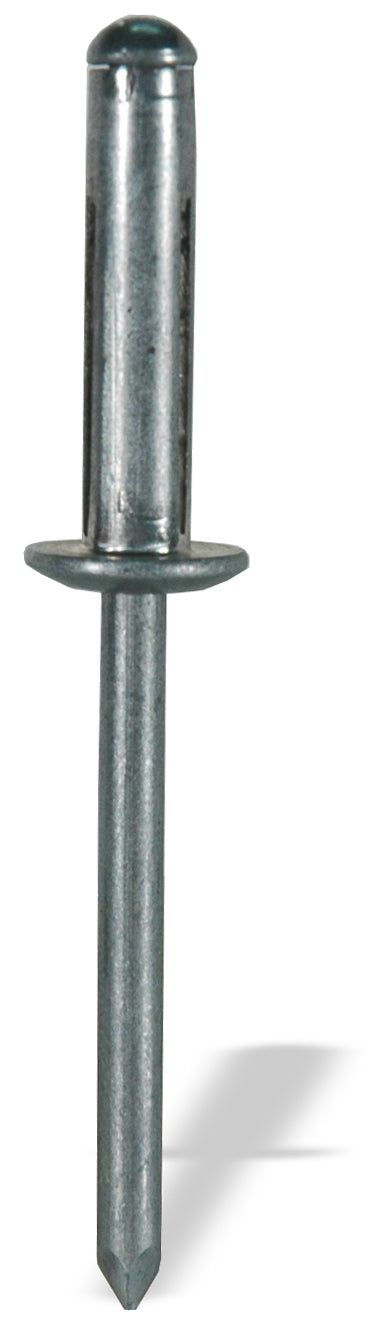 0.040 - 0.354 Inch Grip 3/16 Inch Dia X 0.906 Inch Bright Polished Aluminum Dome Head Trifix ™ Tri-Folding Blind Rivet