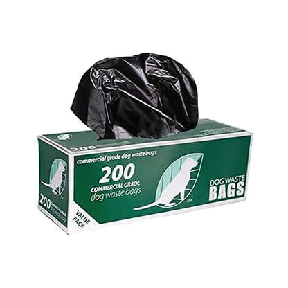 Heavy Duty Black Dog Waste Bags 8"X13"6000 Bags (30 Boxes Of 200 Bags)