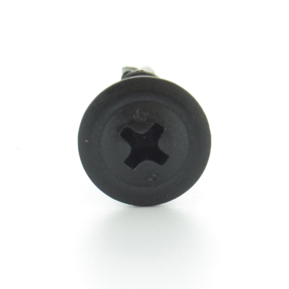 #8-18 x 3/4 Inch Black Oxide Steel #2 Point Modified Truss Head Self-Drilling Tek Screw