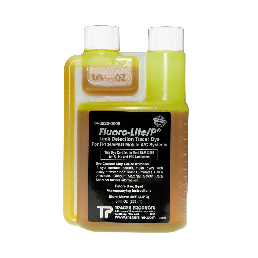 Fluoro-Lite R-134A /Pag AC Air Conditioning Bottle Dye 8 Ounce