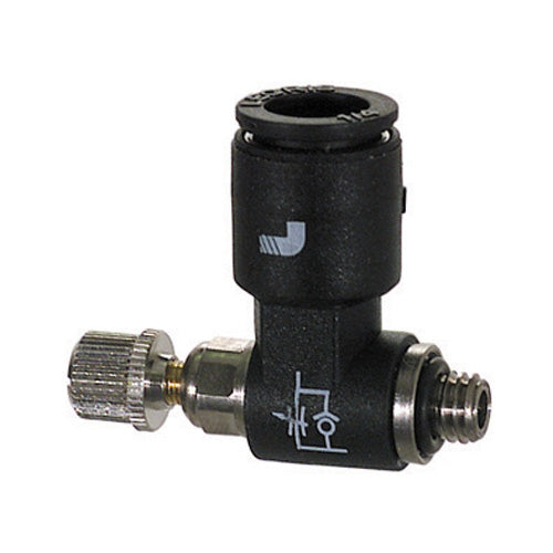 1/8 Inch X M4 BSPP X Compression Nickel Plated Brass Flow Control Tube Valve