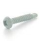 #8 x 1 Inch Painted Self-Drilling Pan Head Square Drive Screws - White