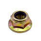 1/2-13 Grade 8 Zinc Yellow Flanged Nylon Insert Lock Nut Purple Nylon Insert