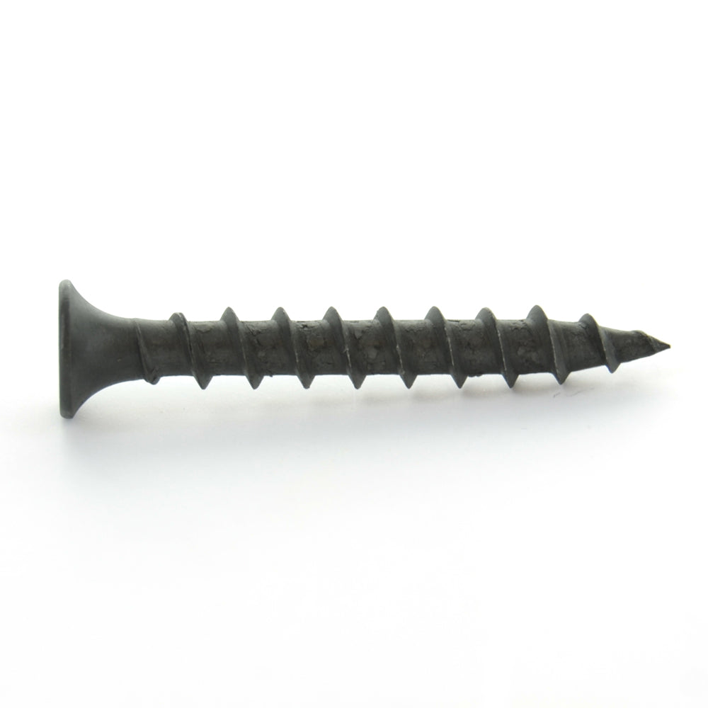 #10 x 3-1/2 Inch Fine Sharp Point #2 Phillips Drive Bugle Head Black Phosphate Steel Drywall Screw