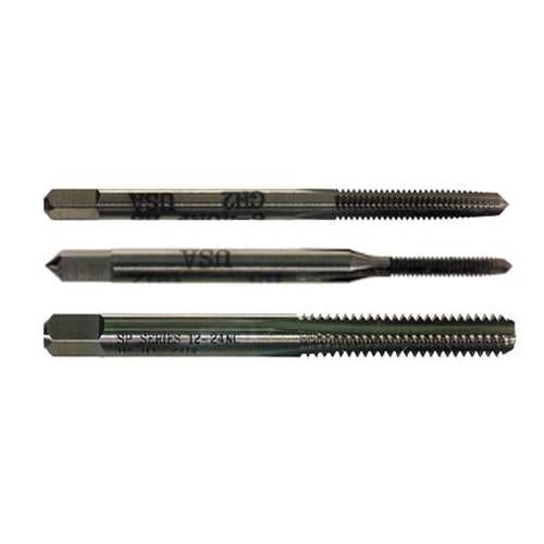 3/4-16 Bright High-Speed Steel 3 Pieces Premium Straight Flute Tap Set