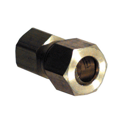 1/2 Inch Tube X 3/8 Inch Female Pipe Brass Compression Tube Female Connector