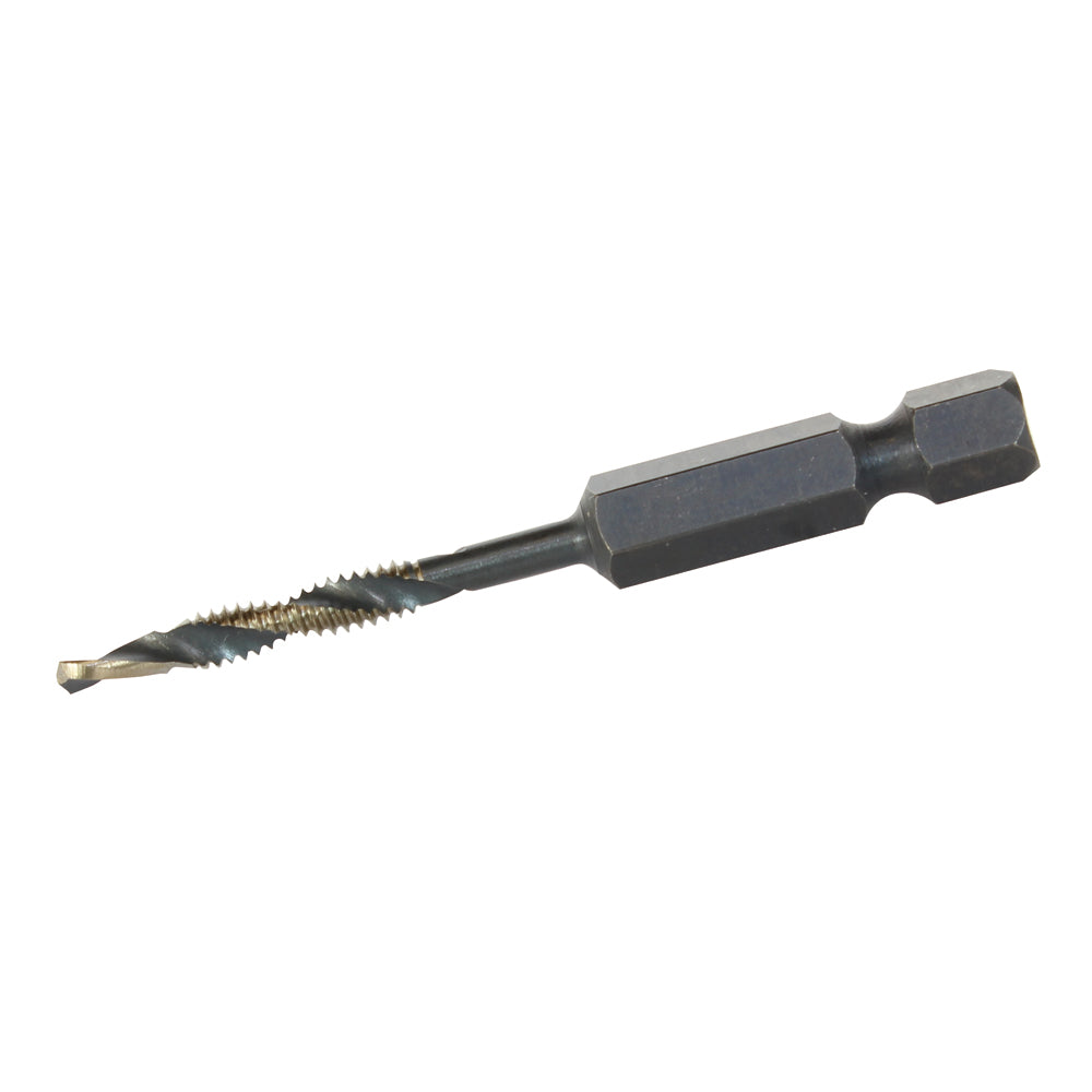 3/8-16 Hex Shank 135 Degree Split Point Gold Surface Treated Combination Drill And Tap