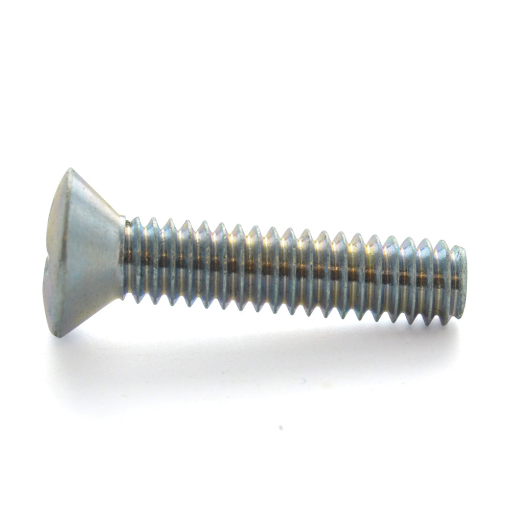 #8-32 x 3/8 Inch Coarse Zinc Plated Steel #2 Phillips Drive Oval Countersunk Head Machine Screw