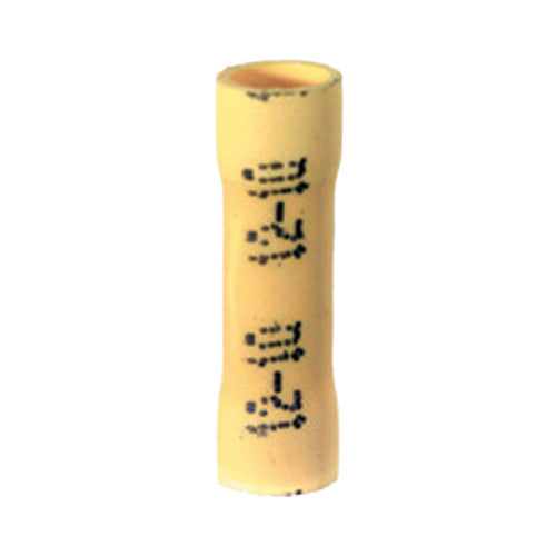 12-10 Gauge Button Connector PVC Insulated Yellow