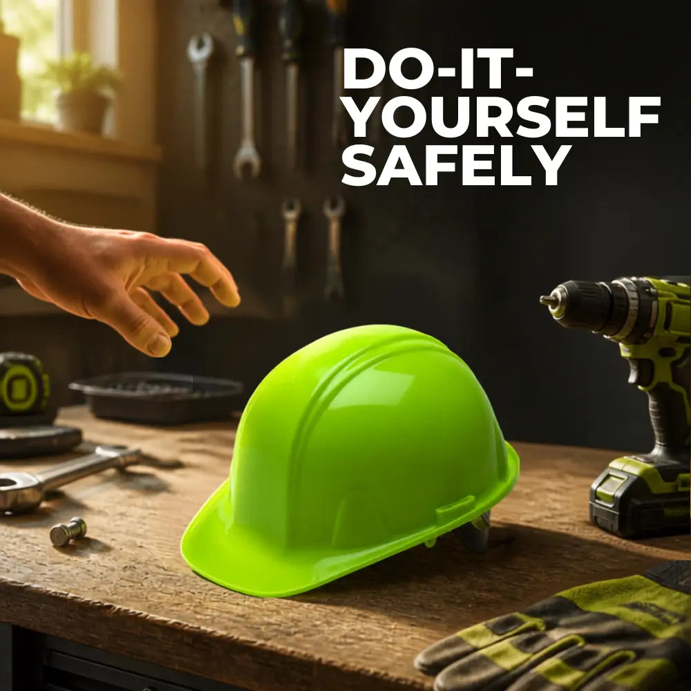 Pyramex Hard Hat Cap Style High Visibility Lime