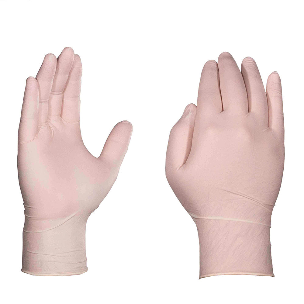 Ammex Medium 3 Mil Ivory Textured Latex Powder Free Lx3® Standard Industrial Glove - 100 Per Box