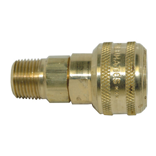 1/4 Inch Basic Size Automatic Industrial Interchange Coupler Male 3/8 Inch NPT