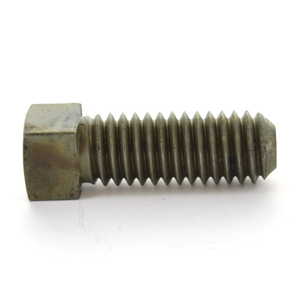 5/8-11 x 1-3/4 Inch Coarse Plain Case Hardened Steel Cup Point Square Head Set Screw