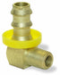 3/8 Inch X 1/4 Inch MPT X Barb Hose CA360 Brass Barb-Tite 90 Degree Male Pipe Rigid Elbow