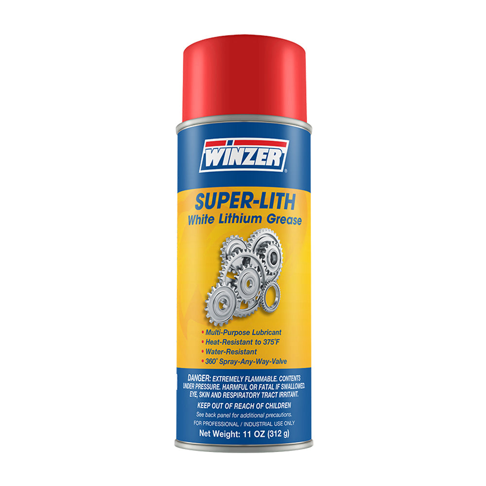 Winzer Super-Lith Low Voc White Lithium Grease Spray, 11 Oz Net Weight - Aerosol