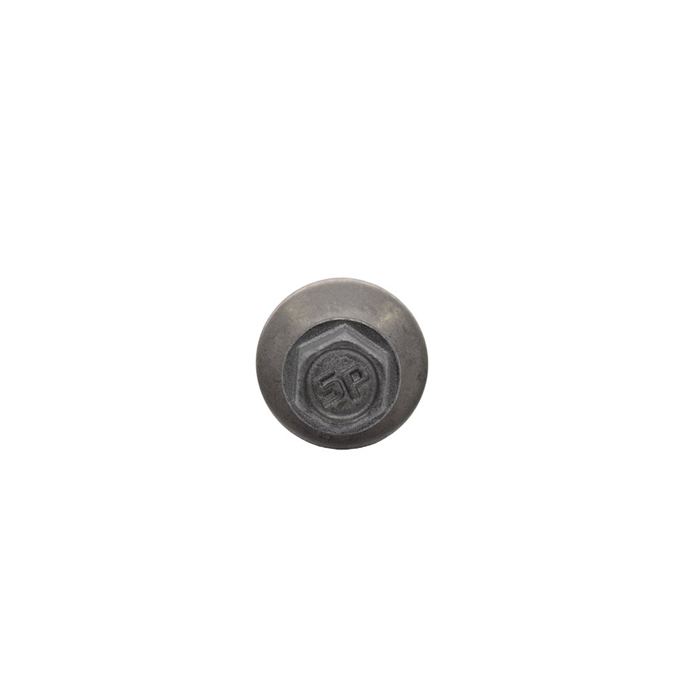#10 x 2-1/2 Unslotted HI-Hex Washer Head Type 17 Screw w/SS Bonded Sealing Washer for Metal to Wood- Weather Coated