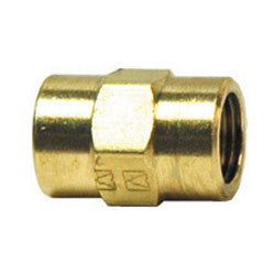 3/8 Inch X 1-7/64 Inch Lead Free Brass Pipe Coupling