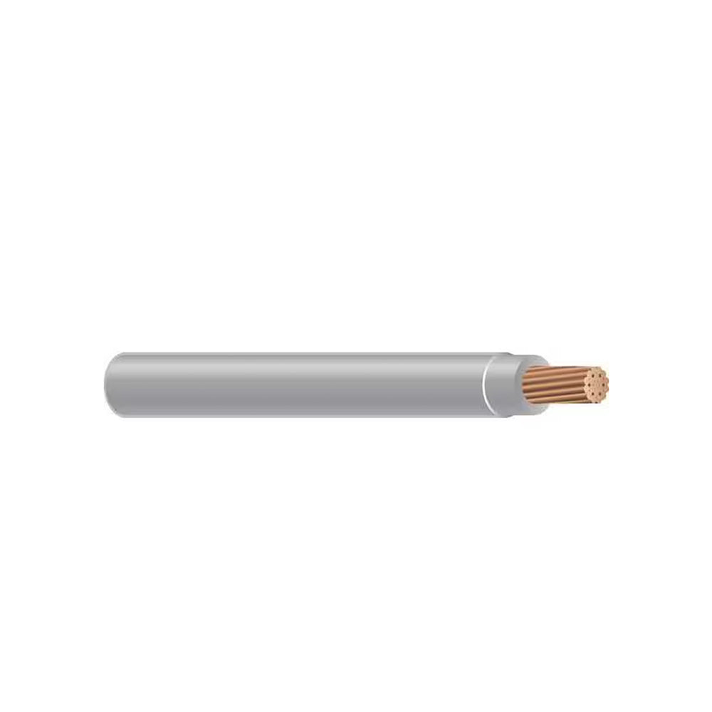10 Awg THHN Stranded Copper Wire 500 Foot Roll Gray