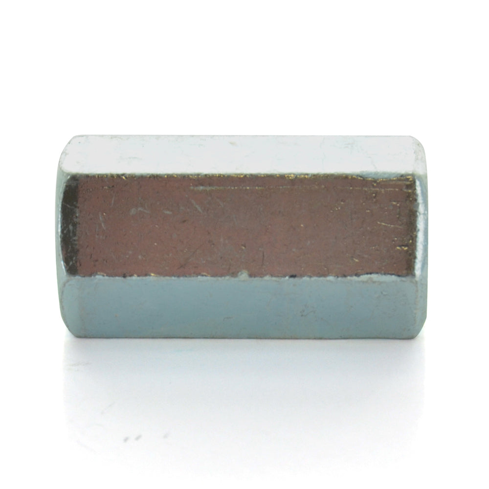 1/2-13 x 3/8-16 x 1-1/4 Zinc Plated A563 Grade A Reducing Hex Coupling Nut